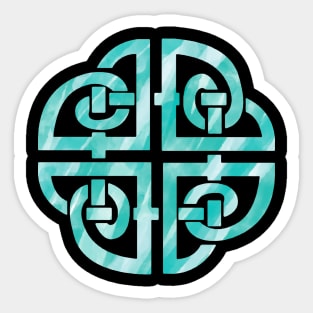 Celtic Dara Knot Blue Sticker